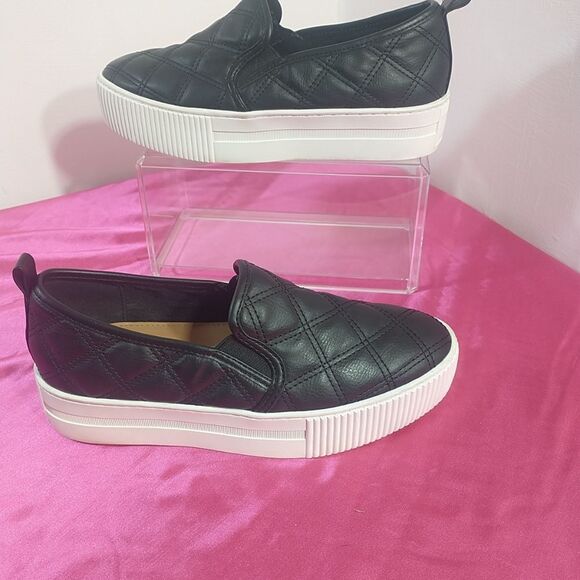 14TH & UNION Black Quilted Platform Sneakers Shoes Women’s Size 6M faux leather. - Picture 5 of 10